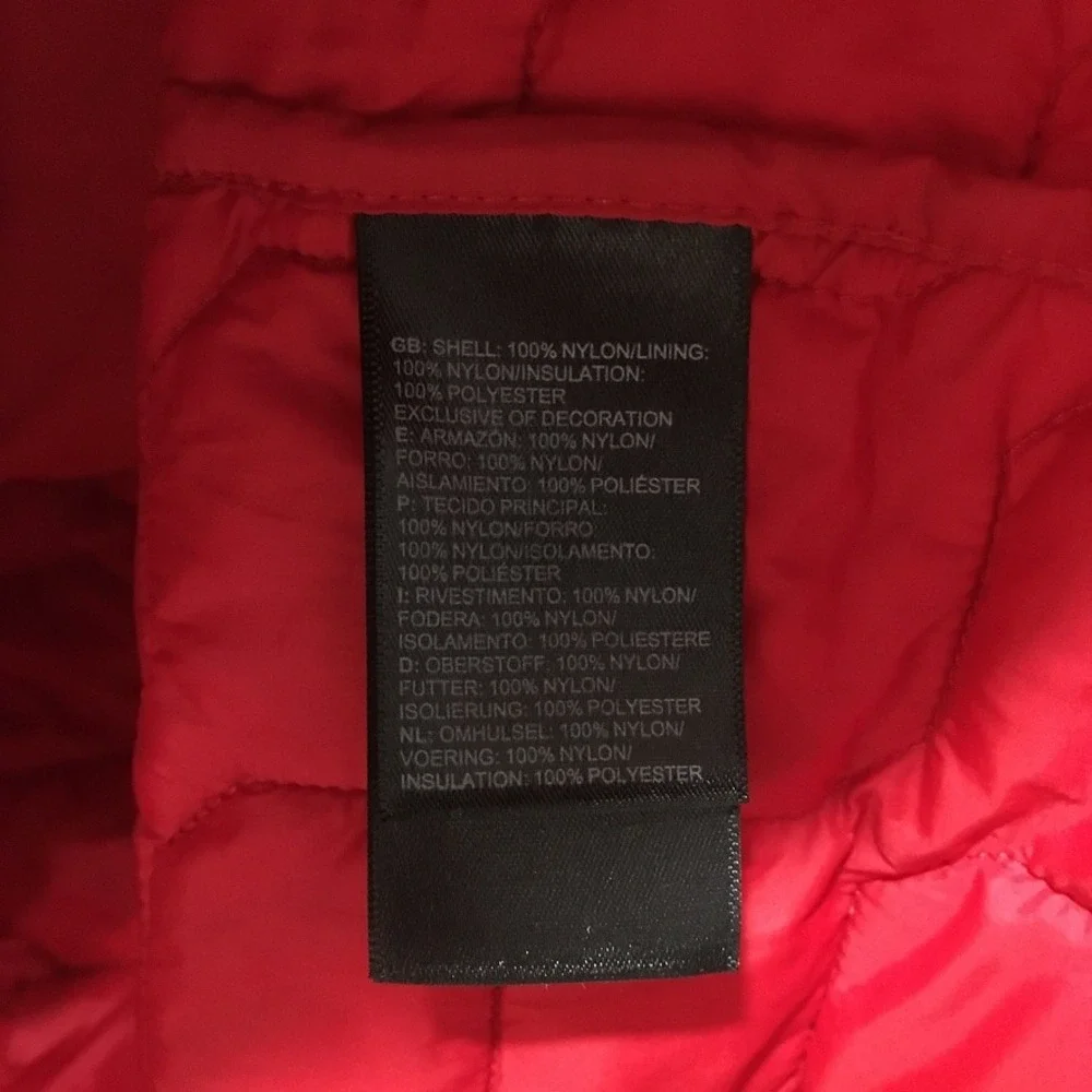The North Face Thermoball Eco Insulated Puffer Vest Mens L Red Performance Hike